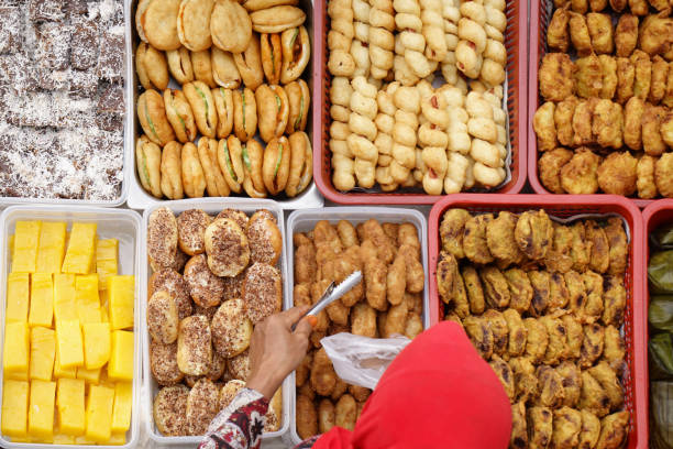 Malaysian delicious street food stock photo