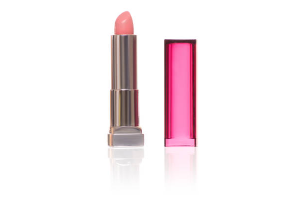 istock Lipstick pink on white background isolation 841244786