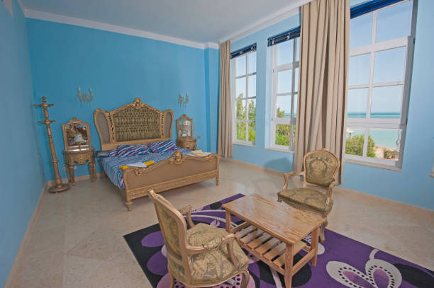 Interior design of bedroom in house