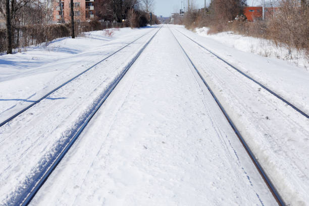 istock Railroad track in Montreal 841250824