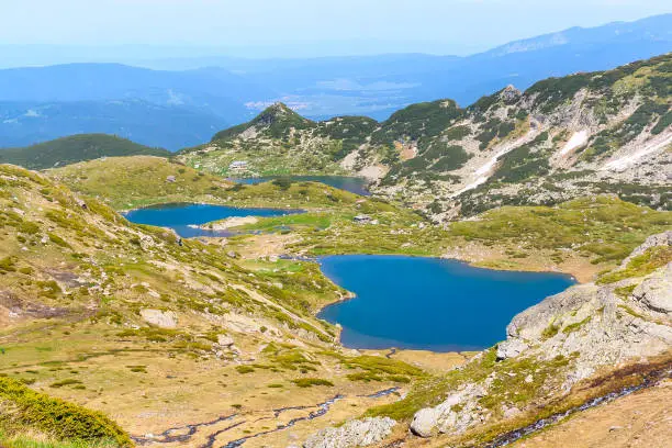 Photo of Aerial veiw of Seven Rila Lakes, Bulgaria