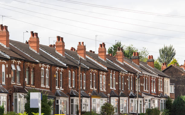 istock Row of British terraced houses 841269144