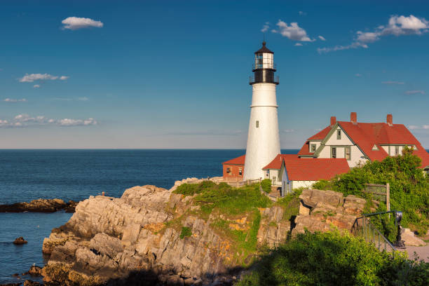 istock Beautiful Portland Head Lighthouse at sunset 841272564