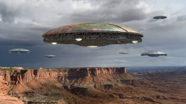 istock UFO invasion over the Grand Canyon 841273300