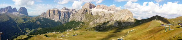 istock Panoramic view of Dolomites Alps, Italy 841278574