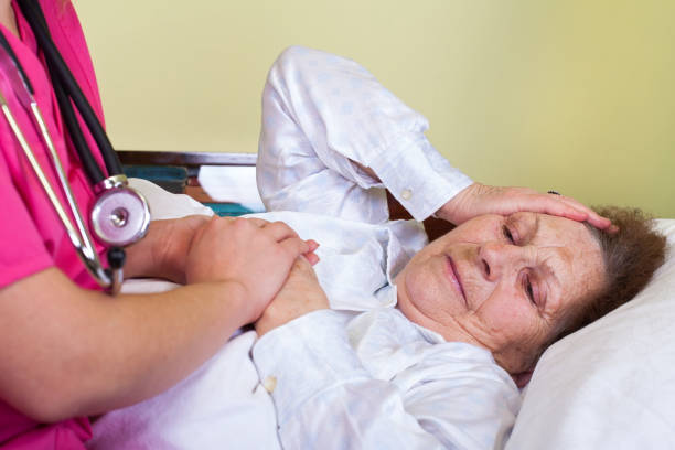istock Old woman having a headache 841293644