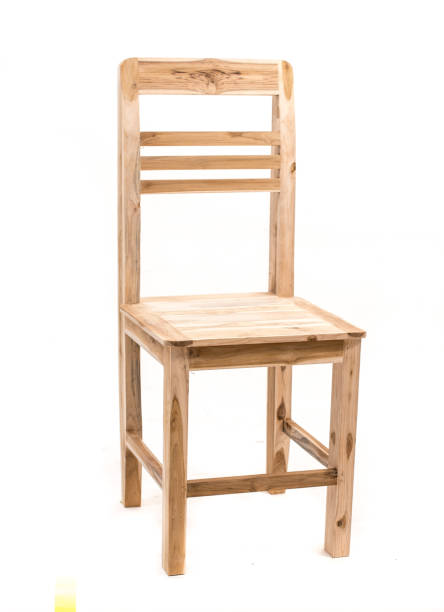 istock Wooden chair isolated on white background 841293848