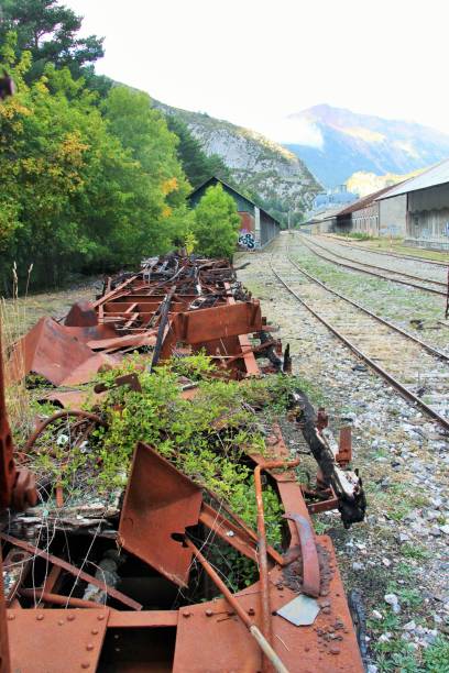 istock ABANDONED TRAIN WAGON IN THE CANFRANC STATION 841294608
