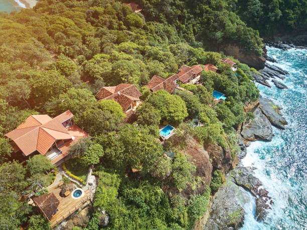 istock Villas and houses in cliff 841297376