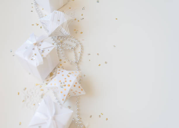 istock Christmas holidays composition on light background with copy space for your text 841297478