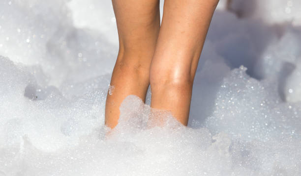 istock Youth at a foamy party on the beach 841298376