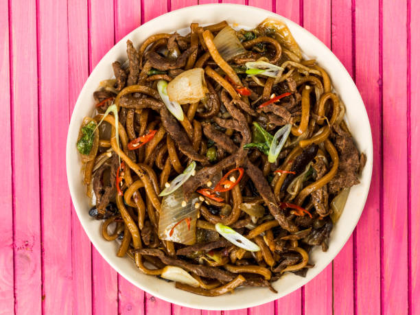 Stir Fried Beef and Udon Noodles
