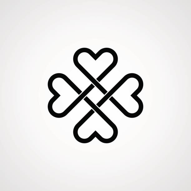 Celtic knot pattern Celtic knot pattern celtic shamrock tattoos stock illustrations