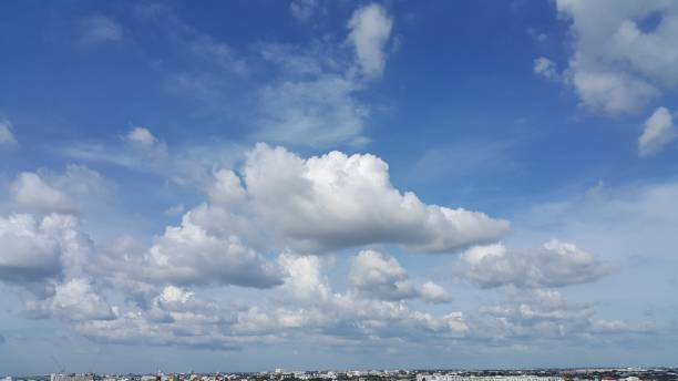 istock Low level cloud and the city sky line 841321300