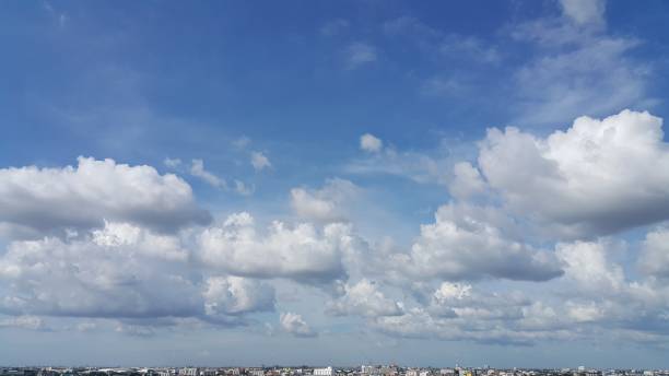 istock Low level cloud and the city sky line 841321318