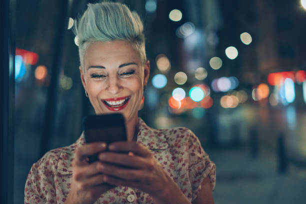 istock Funny communication at night in the city 841321430