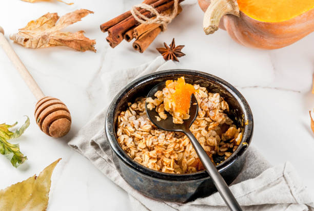 istock Oats and pumpkin crumble 841340124