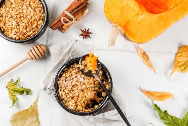 istock Oats and pumpkin crumble 841340562