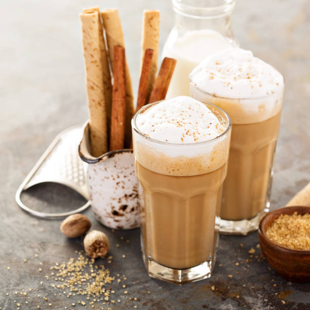 istock Coffee latte or cappuccino with spices 841358578