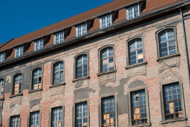 istock old building facade in Berlin before restoration 841365684