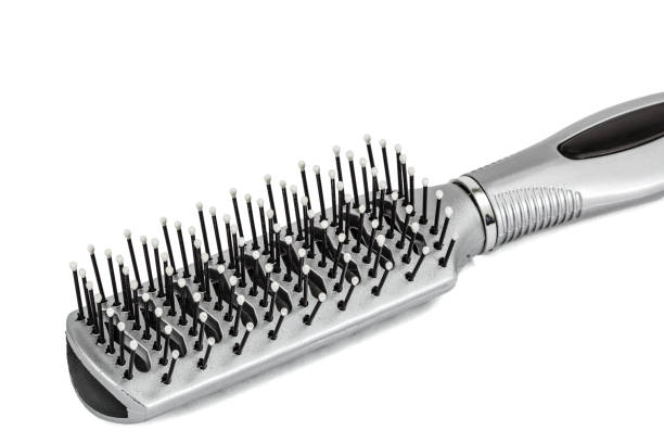 istock New plastic comb for hair, isolated on white background 841367922