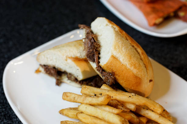 istock juicy beef dip sandwich on french baguette 841368540