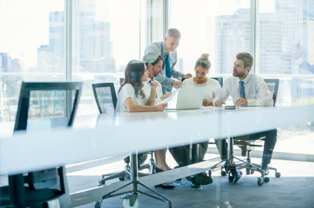 istock Group of business people working. 841383768