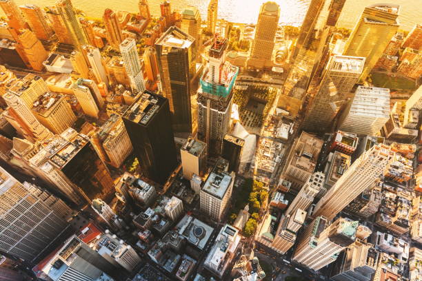 istock Aerial view of lower Manhattan NYC 841386426