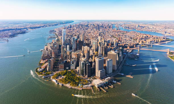 istock Aerial view of lower Manhattan NYC 841386434