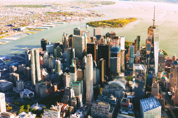 istock Aerial view of lower Manhattan NYC 841386444
