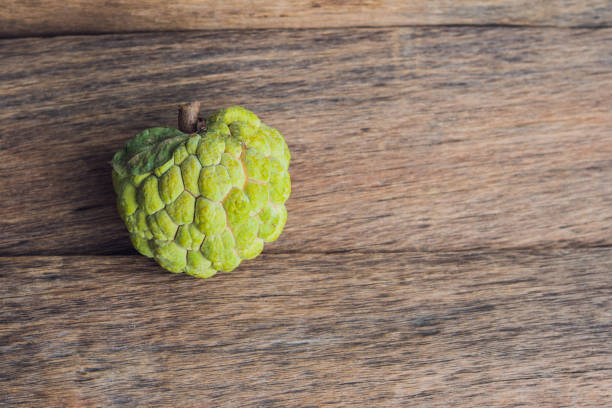 istock Cherimoya fruit on the table, ready to be eaten 841386546