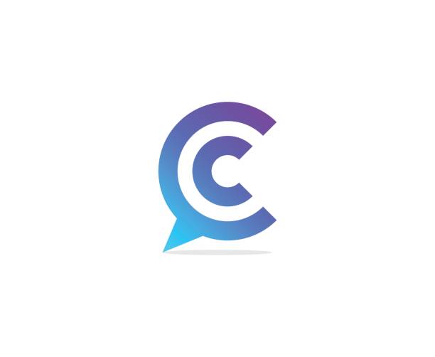 c 아이콘 - letter c stock illustrations