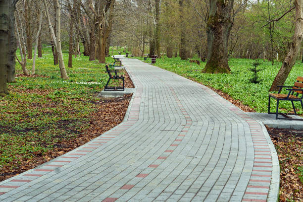 istock path, park, grass, walk, beautiful, lawn, landscape, road 841404720