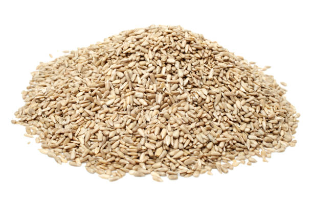 istock Shell sunflower seeds on the white background 841405194