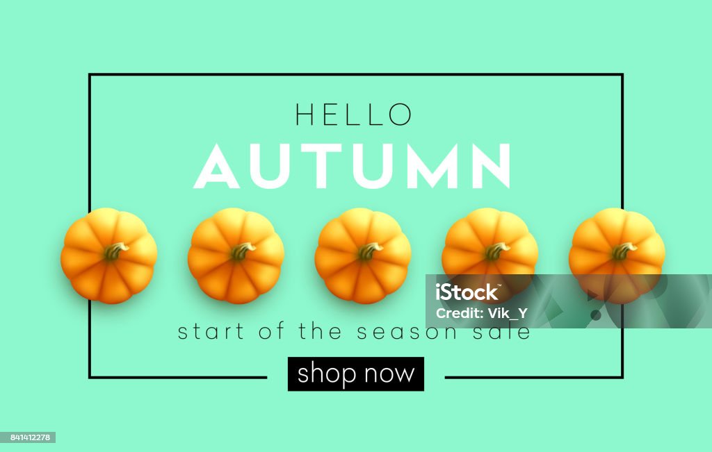 Fashionable modern autumn background with bright autumn pumpkin for design of posters, flyers, banners.  Vector illustratio Fashionable modern autumn background with bright autumn pumpkin for design of posters, flyers, banners.  Vector illustration EPS10 Autumn stock vector