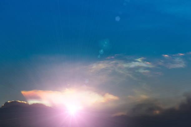 istock Beautiful light from the nature at sunset every day. 841422404