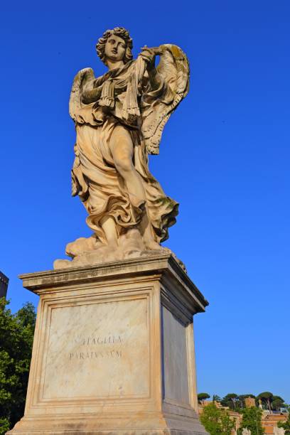 istock angel statue of the Ancient bridge  Castel Sant Angelo, 841422892