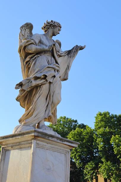 istock angel statue of the Ancient bridge  Castel Sant Angelo, 841422966