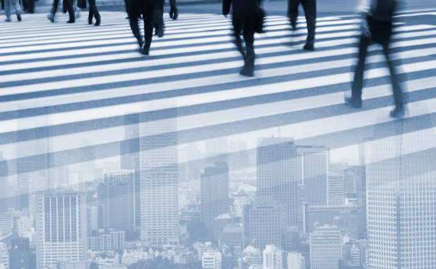 istock Digital Composite Image of Tokyo Crosswalk Scene 841425818
