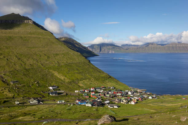 istock View to the little village Funningur 841433996