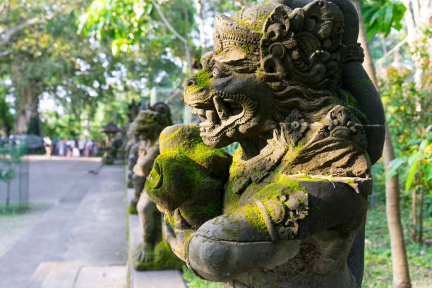 istock stone monkey statue in Ubud, Bali, Indonesia 841445722
