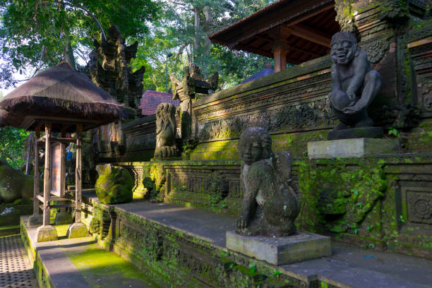 istock stone monkey statue in Ubud, Bali, Indonesia 841445734