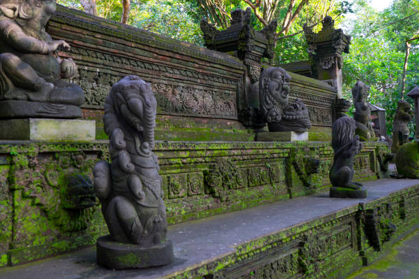 istock stone monkey statue in Ubud, Bali, Indonesia 841445736