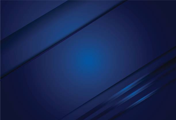 ilustrações de stock, clip art, desenhos animados e ícones de navy blue gradient geometric background material design overlap layer  illustration - royal blue
