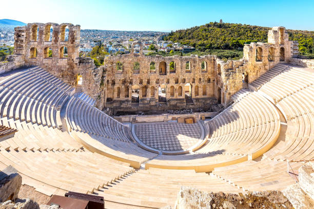 istock Amphitheater of Acropolis in Athens, Greece 841460982