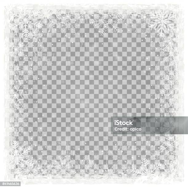 Grunge Christmas Background With Vector Transparency Stock Illustration - Download Image Now