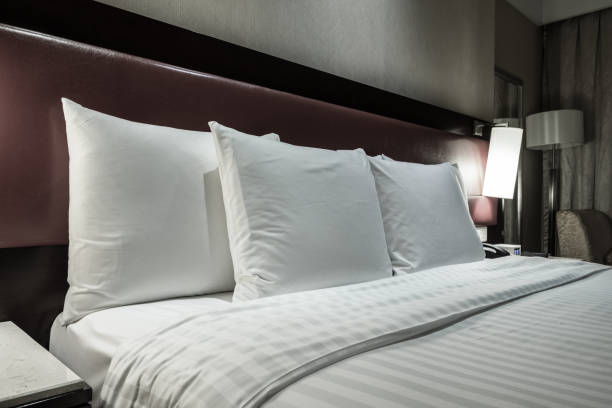 istock Elegant and comfortable bedroom interior 841474598