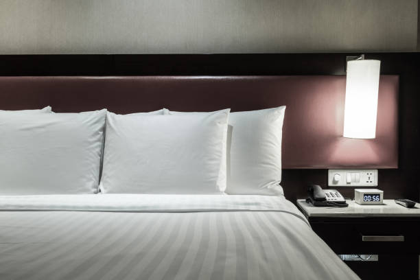 istock Elegant and comfortable bedroom interior 841474982