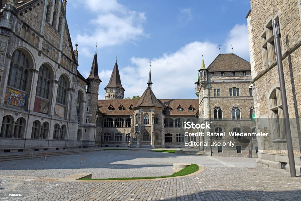 National Museum Zurich - National Museum Zurich Switzerland's most frequently visited museum of cultural history represents our history from its origins to the present day. The Museum is located next o the Zurich Railway Main Station. Museum Stock Photo