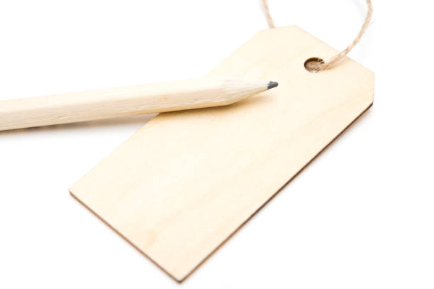 istock Pencil and small Wood Board isolated on white background 841486796